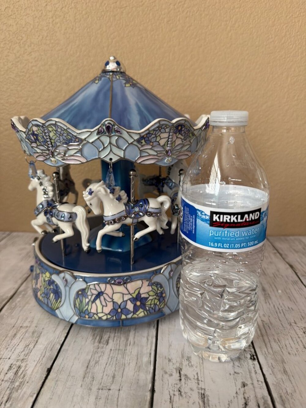 Ardleigh Elliott Dream Dancers Musical Carousel Blue Illuminated Untested As Is - Picture 12 of 12